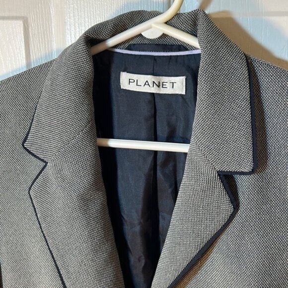Planet Career Blazer Size 6 One Button Single Breasted - Picture 3 of 8